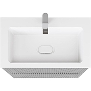 Тумба под раковину Raval Coste 80 Cst.01.80/P/GRS/RL подвесная Светло-серая-10