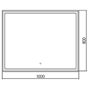 Зеркало Silver Mirrors Ливия 100 ФР-00001225 с подсветкой с сенсорным выключателем-4
