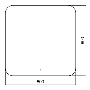 Зеркало Silver Mirrors Паллада 80 LED-00002750 с подсветкой с сенсорным выключателем-4