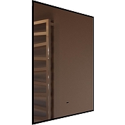Зеркало Silver Mirrors Spell Black 60 LED-00002972 с подсветкой Черное с бесконтактным выключателем-2