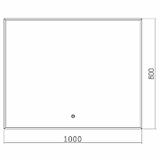 Зеркало Silver Mirrors Алмина 100 ФР-00002158 с подсветкой с сенсорным выключателем-5