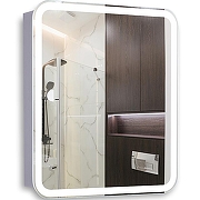 Зеркальный шкаф Silver Mirrors Фиджи Flip 70 LED-00002977 с подсветкой Белый с бесконтактным сенсором-2