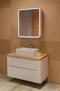 Зеркальный шкаф Silver Mirrors Фиджи Flip 70 LED-00002977 с подсветкой Белый с бесконтактным сенсором-16