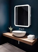 Зеркальный шкаф Silver Mirrors Фиджи Flip 70 LED-00002977 с подсветкой Белый с бесконтактным сенсором-21