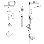 Душевая система Grossman Style 501.K35.05.100 Хром-8