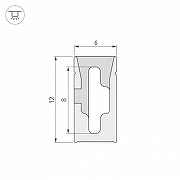 Силиконовый профиль Arlight WPH 040825 цвет белый-1