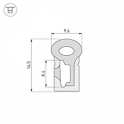 Силиконовый профиль Arlight WPH 040827 цвет белый-1
