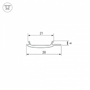 Экран матовый для профиля Arlight STRETCH 040819 IP 20-1
