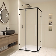 Душевой уголок RGW Classic CL-35B 90x90 72093599-14 профиль Черный стекло прозрачное-1