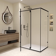 Душевой уголок RGW Classic CL-46B 120x80 72094628-14 профиль Черный стекло прозрачное-1