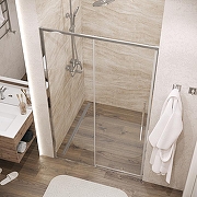 Душевая дверь Grossman Galaxy 110 100.K33.01.110.10.00 профиль Хром стекло прозрачное-8