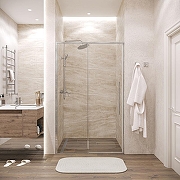 Душевая дверь Grossman Galaxy 130 100.K33.01.130.10.00 профиль Хром стекло прозрачное-7