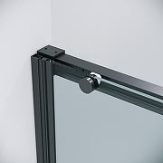 Душевая дверь Grossman Galaxy 120 100.K33.01.120.21.00 профиль Черный матовый стекло прозрачное-4