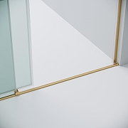 Душевая дверь Grossman Galaxy 120 100.K33.01.120.32.00 профиль Золото сатин стекло прозрачное-2