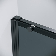 Душевая дверь Grossman Galaxy 110 100.K33.01.110.21.10 профиль Черный матовый стекло тонированное-4