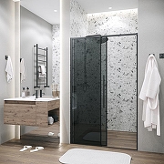 Душевая дверь Grossman Galaxy 110 100.K33.01.110.21.10 профиль Черный матовый стекло тонированное-8