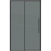 Душевая дверь Grossman Galaxy 130 100.K33.01.130.21.10 профиль Черный матовый стекло тонированное