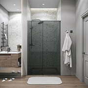 Душевая дверь Grossman Galaxy 120 100.K33.01.120.42.10 профиль Графит сатин стекло тонированное-6