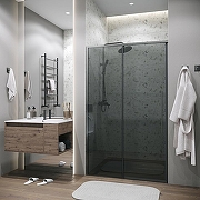 Душевая дверь Grossman Galaxy 120 100.K33.01.120.42.10 профиль Графит сатин стекло тонированное-7