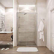 Душевая дверь Grossman Galaxy 140 100.K33.01.140.10.02 профиль Хром стекло шиншилла-6