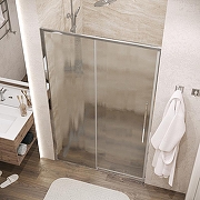 Душевая дверь Grossman Galaxy 140 100.K33.01.140.10.02 профиль Хром стекло шиншилла-9