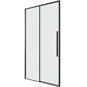 Душевая дверь Grossman Galaxy 140 100.K33.01.140.21.02 профиль Черный матовый стекло шиншилла-1