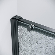 Душевая дверь Grossman Galaxy 140 100.K33.01.140.21.02 профиль Черный матовый стекло шиншилла-2