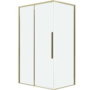 Душевая стенка Grossman Galaxy 90 200.K33.01.90.32.00 профиль Золото сатин стекло прозрачное-1