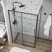 Душевой уголок Grossman Galaxy 120х90 120.K33.01.1290.21.00 профиль Черный матовый стекло прозрачное-8