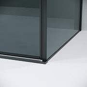 Душевой уголок Grossman Galaxy 100х80 120.K33.01.1080.21.10 профиль Черный матовый стекло тонированное-3