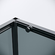 Душевой уголок Grossman Galaxy 110х80 120.K33.01.1180.21.10 профиль Черный матовый стекло тонированное-4