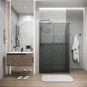 Душевой уголок Grossman Galaxy 140х80 120.K33.01.1480.42.10 профиль Графит сатин стекло тонированное-7