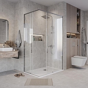 Душевой уголок Grossman Galaxy 90х80 300.K33.01.9080.10.00 профиль Хром стекло прозрачное-7