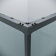 Душевой уголок Grossman Galaxy 90х70 300.K33.01.9070.42.00 профиль Графит сатин стекло прозрачное-2