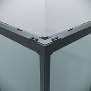 Душевой уголок Grossman Galaxy 100х80 300.K33.01.1080.21.00 профиль Черный матовый стекло прозрачное-4