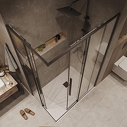 Душевой уголок Grossman Galaxy 110х100 300.K33.01.1110.21.00 профиль Черный матовый стекло прозрачное-9