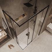 Душевой уголок Grossman Galaxy 110х80 300.K33.01.1180.42.00 профиль Графит сатин стекло прозрачное-9