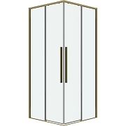 Душевой уголок Grossman Galaxy 100х100 300.K33.01.1010.32.00 профиль Золото сатин стекло прозрачное