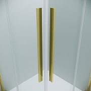 Душевой уголок Grossman Galaxy 100х100 300.K33.01.1010.32.00 профиль Золото сатин стекло прозрачное-2