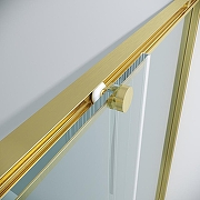 Душевой уголок Grossman Galaxy 100х100 300.K33.01.1010.32.00 профиль Золото сатин стекло прозрачное-3