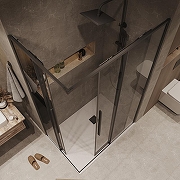 Душевой уголок Grossman Galaxy 90х80 300.K33.01.9080.21.10 профиль Черный матовый стекло тонированное-9