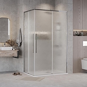 Душевой уголок Grossman Galaxy 90х80 300.K33.01.9080.10.02 профиль Хром стекло шиншилла-6