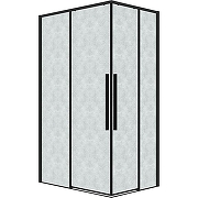 Душевой уголок Grossman Galaxy 90х80 300.K33.01.9080.21.02 профиль Черный матовый стекло шиншилла