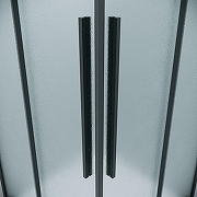 Душевой уголок Grossman Galaxy 90х80 300.K33.01.9080.21.02 профиль Черный матовый стекло шиншилла-2