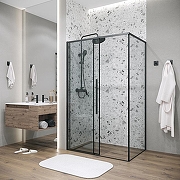 Душевой уголок Grossman Galaxy 100х90 120.K33.01.1090.21.00 профиль Черный матовый стекло прозрачное-6