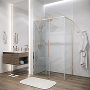 Душевой уголок Grossman Galaxy 100х90 120.K33.01.1090.32.00 профиль Золото сатин стекло прозрачное-6