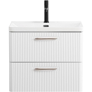 Тумба под раковину BelBagno Due 60 DUE-600-2C-SO-BL-P подвесная Bianco Lucido