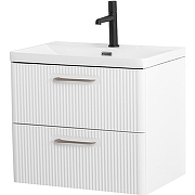 Тумба под раковину BelBagno Due 60 DUE-600-2C-SO-BL-P подвесная Bianco Lucido-1