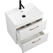 Тумба под раковину BelBagno Due 60 DUE-600-2C-SO-BL-P подвесная Bianco Lucido-3