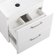 Тумба под раковину BelBagno Due 60 DUE-600-2C-SO-BL-P подвесная Bianco Lucido-6